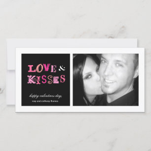 311-Love & Kisses FUnky Valentines PhotoCard Holiday Card