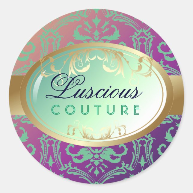 311-Luscious Glow - Aloha Fade Classic Round Sticker (Front)