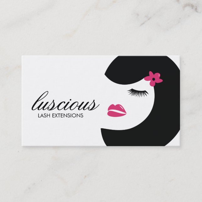 311 Luscious Lash Zebra Stripes Appointment Card (Front)