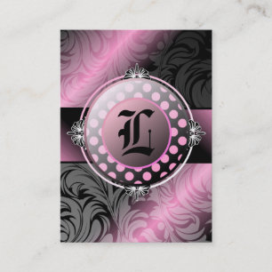 311-Luscious Molasses Monogram Business Card