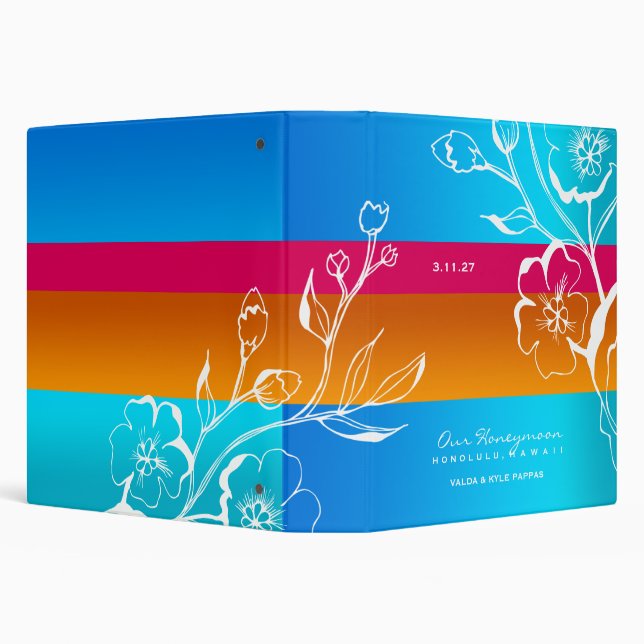 311-Lush Tropical Sunset "Larger" Binder (Background)
