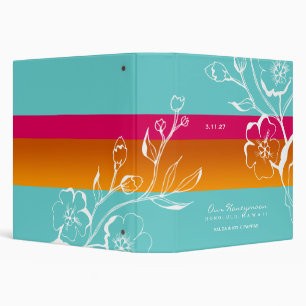 311-Lush Turquoise Floral Binder
