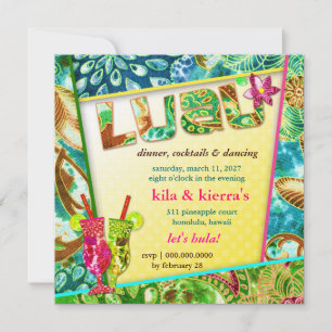311-Lushious Luau Invitation Linen