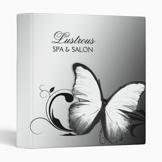 311 Lustrous Butterfly Black White Binder (Front/Spine)