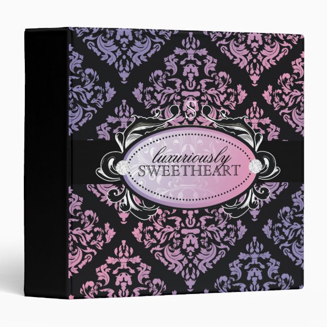 311-Luxuriously Sweetheart Damask Binder (Front/Spine)