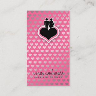 311 Marriage Therapist Pink Business Card