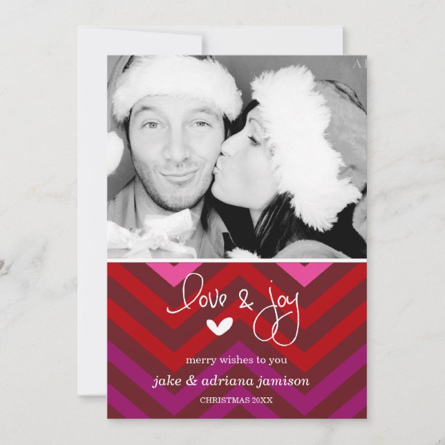 311 Merry Chevron Carte photo de vacances (Devant)