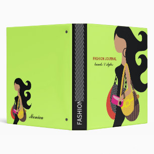 311-Monica High Fashionista Binder Lime