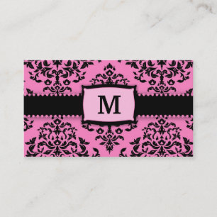 311 Monogram Icing on the Cake 2 Pink Liquorice Business Card