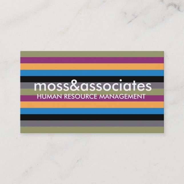 311 Moss Stripe Business Card (Front)