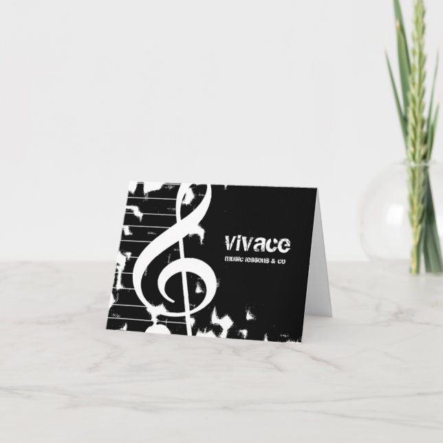 311-MUSICAL MAESTRO - GRUNGE white Thank You Card (Front)