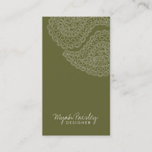 311 Myah Paisley Sage Business Card
