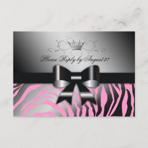 311 Nuit Zebra Shimmer noir Bow rose RSVP
