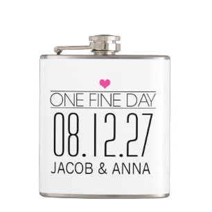 311 One Fine Day Wedding Flask