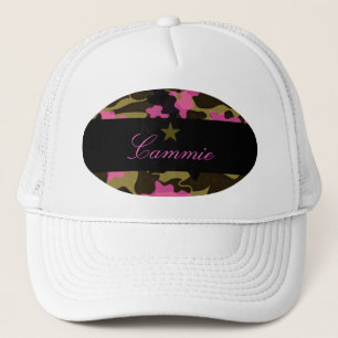 311 PINK CAMO STAR TRUCKER HAT