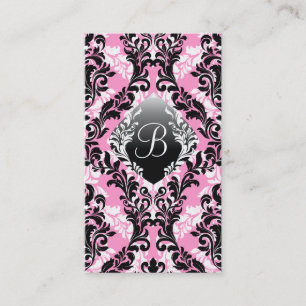 311 Pink Cloud Nine Damask Business Card