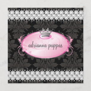 311-Pink Delight Diamond Invitation