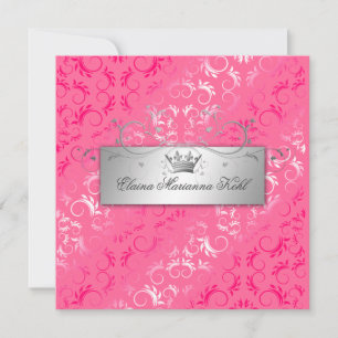311-Pink Divine   Luscious Pink Sweet 16 Invitation