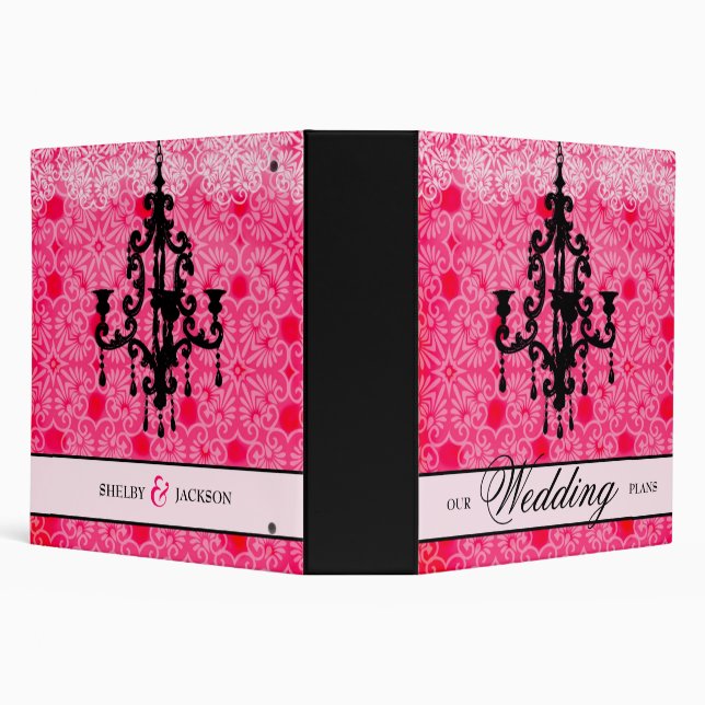 311-Pink et classeur noir de lustre (Arrière-plan)