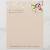 311-Pink Floral Flourish | Sand