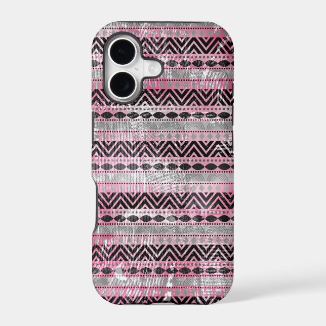 311 Pink Grey Black Aztec Texture (Back)