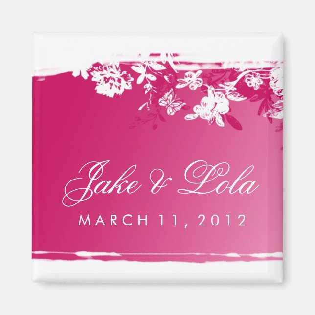 311-PINK LUSH 2 SAVE THE DATE MAGNET (Front)
