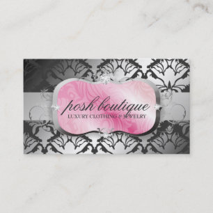 311 Pink Plater & Damask Shimmer Storm Business Card