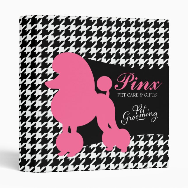 311 Pinx the Poodle Pet Care Binder (Front/Spine)