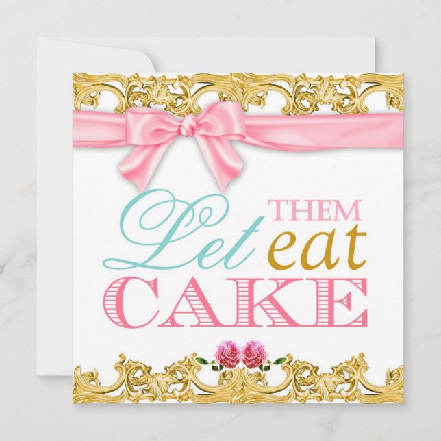 311 Qu'Ils Mangent Une Invitation Au Gâteau (Devant)