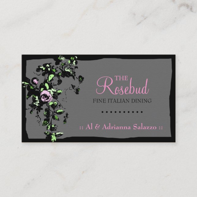 311 RAVISHING ROSEBUD BUSINESS CARD (Front)
