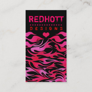 311 RED HOTT FLAMES BUSINESS CARD