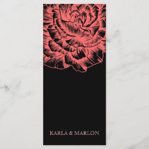 311 Ruffled Peony Coral Melon & Black Program