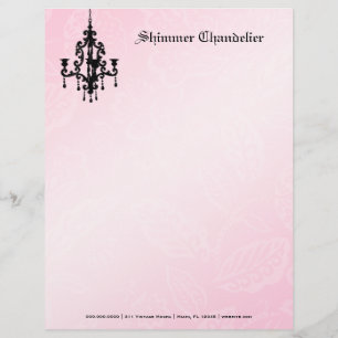 311-Shimmer Chandelier Pink Letterhead