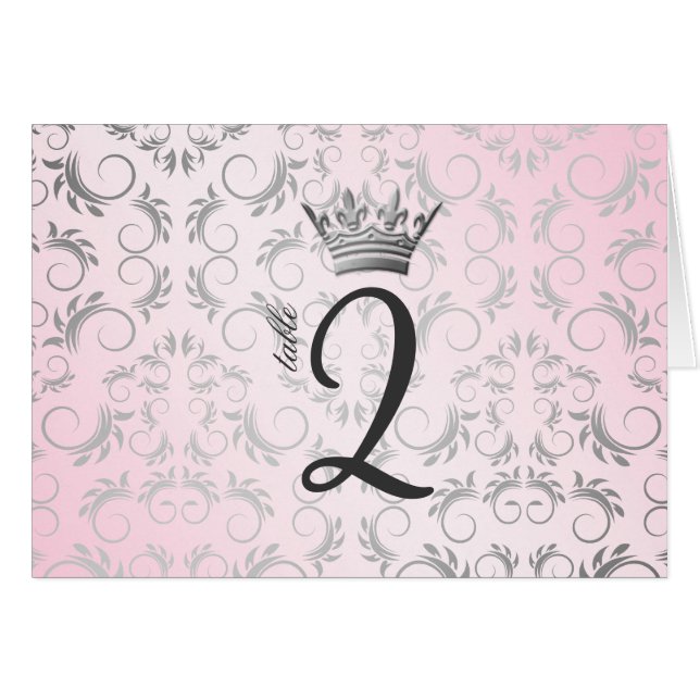 311-Silver devinent la carte rose douce de Tableau (Devant Horizontal)