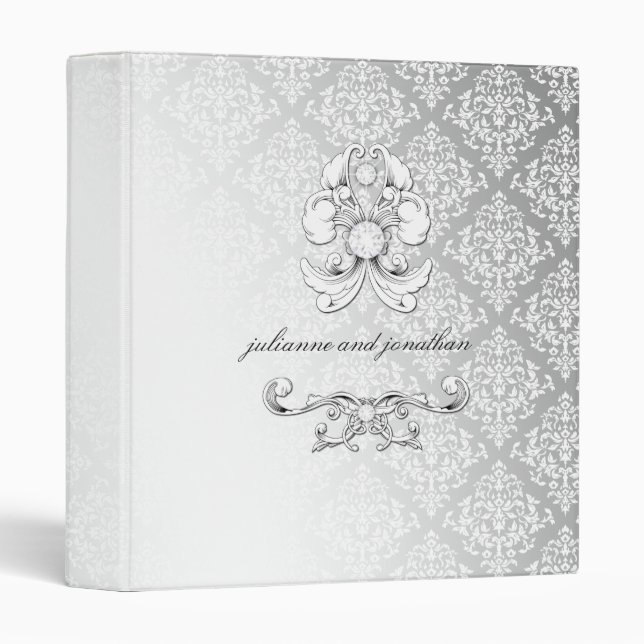 311-Silver Diamond Luxe Binder (Front/Spine)