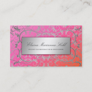 311 Silver Divine Dreamsicle Business Card