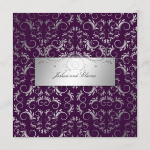 311-Silver Divine   Eggplant Invitation