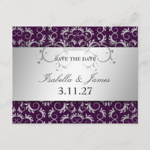 311 Silver Divine Eggplant Save the Date