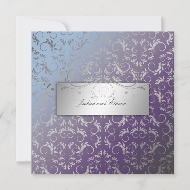 311-Silver Divine | Hydrangea Invitation (Front)