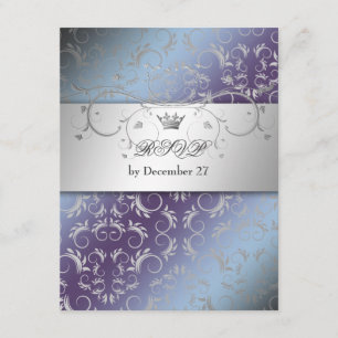 311-Silver Divine Hydrangea RSVP Card