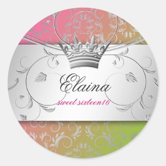 311-Silver Divine | Lollipop Sticker (Front)