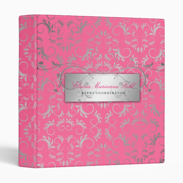 311-Silver Divine | Luscious Pink Binder (Front/Spine)