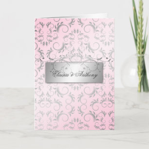 311-Silver Divine Sweet Pink Invitation