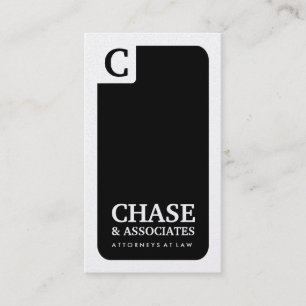 311-Sleek Corporate Monogram Law Gold Card