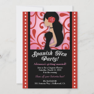 311-Spanish Hen Party Invitation