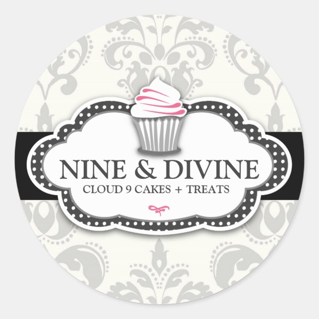 311 Sticker Cupcake Divine Grey (Devant)