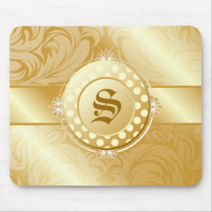 311-Superfine Golden Sugar Monogram Mouse Pad