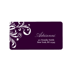 311-Swanky Swirls Eggplant Label