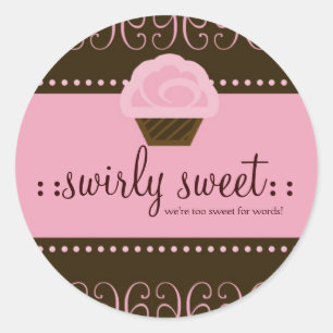 311-Swirly Sweet Too 3" Classic Round Sticker