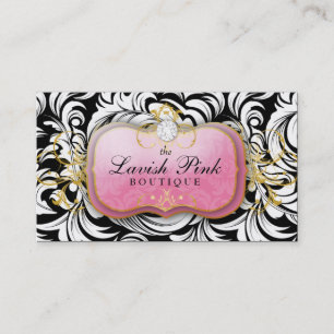 311 The Lavish Pink Plate Diamond Business Card